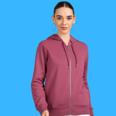 Alan Jones Full Sleeve Solid Sweatshirt