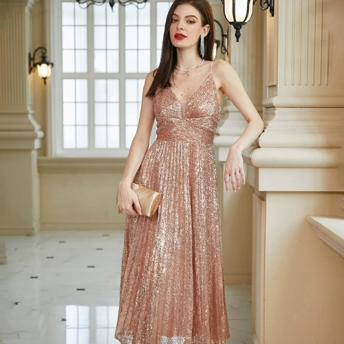 Pleated Cocktail Dress