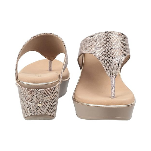 Metro Women’s Beige Wedge Sandals