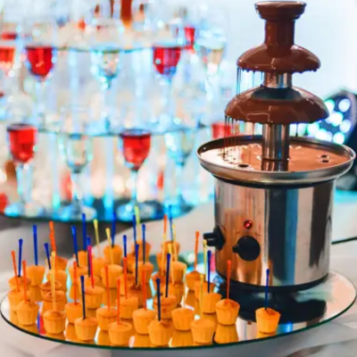 Bakeyy 3-Tier Chocolate Fountain and Fondue Machine