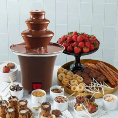 TEESTA Stainless Steel 3-Layer Chocolate Fountain
