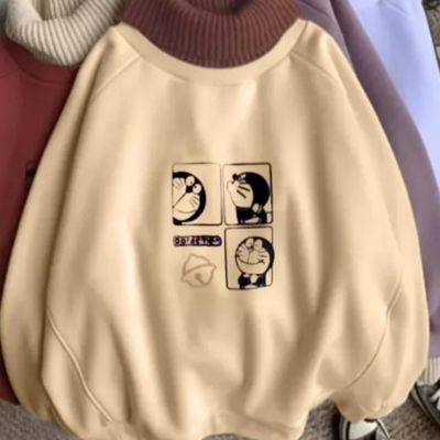 High Neck Winter Fleece Sweatshirt – Autumn Blonde