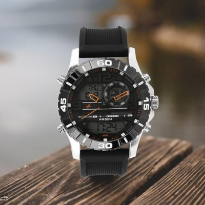 Fastrack Autumn-Winter 19 Analog-Digital Watch – Orange Dial