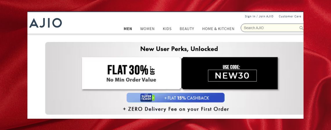 Sign Up for AJIO LUXE & Loyalty Benefits