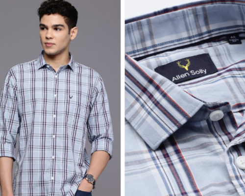 Pure Cotton Classic Fit Tartan Checks Casual Shirt