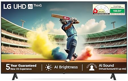 LG 43" 4K Smart LED TV (UR75, 2025 Edition)