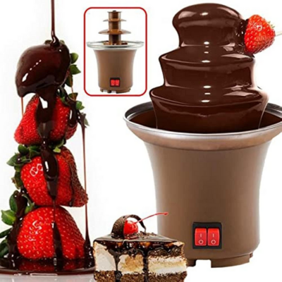 ZAEGO 3-Layers Mini Chocolate Fondue Fountain