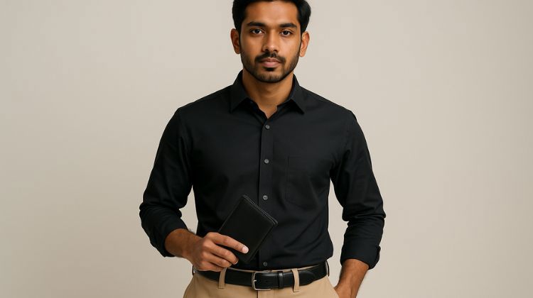 Leather Belt & Wallet Combo