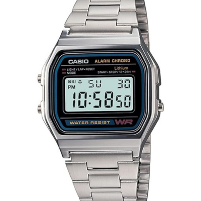 Casio Vintage A-158WA-1Q Digital Watch – Silver