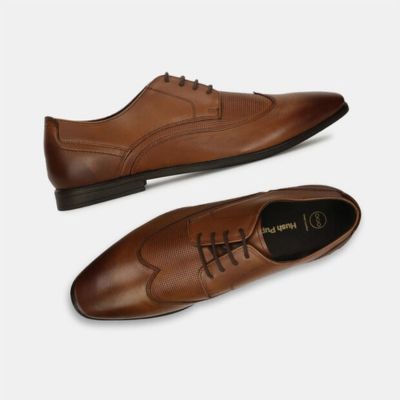 Hush Puppies Tan Derby Formal Shoes