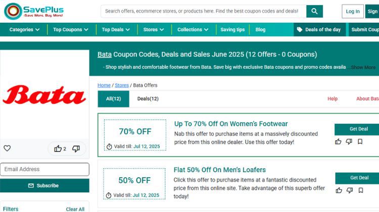 Verified Bata Promo Codes