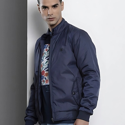 THE INDIAN GARAGE CO Zip-Front Bomber Jacket