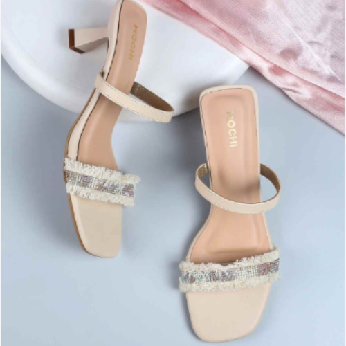 Mochi Embellished Block Sandals