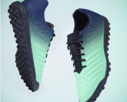 Men Blue Synthetic Football Shoes