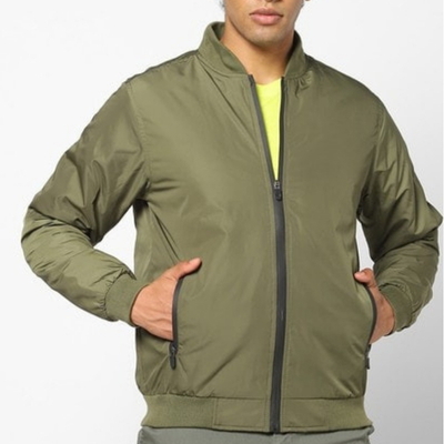 NETPLAY Zip-Front Bomber Jacket with Pockets