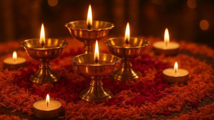 Small Brass Diyas