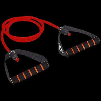 Boldfit Resistance Tube with Foam Handles (10 kg) – Red