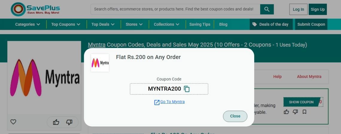 Unlock Exclusive Coupons from SavePlus India