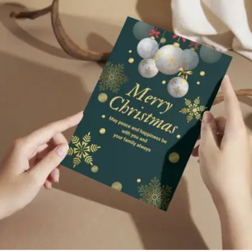 Xmas Festive Wishes Greeting Card