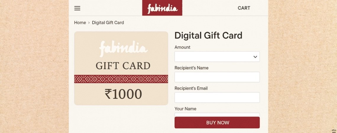 Fabindia Gift Cards