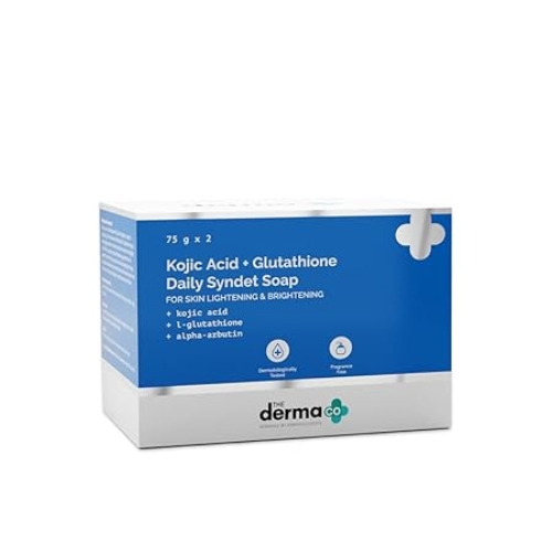 The Derma Co Kojic Acid + Glutathione Daily Syndet Soap