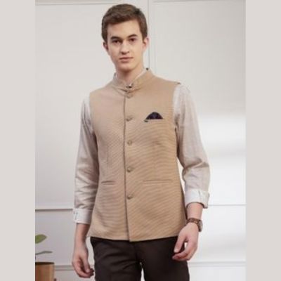 Turtle – Khaki Cotton Nehru Jacket