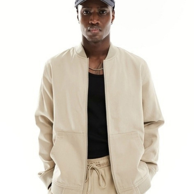 ASOS DESIGN Men Regular Fit Bomber Jacket