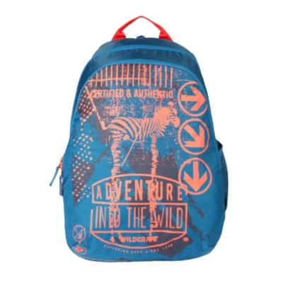 Wildcraft Unisex Blue & Orange Printed Backpack