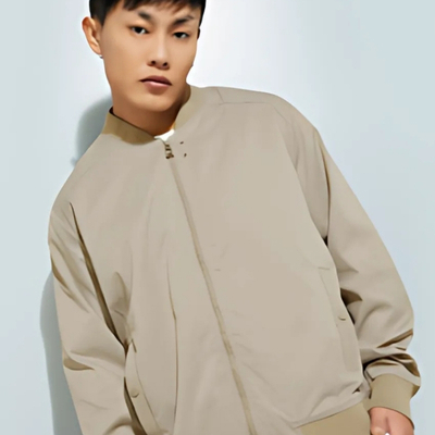 max URB_N Men Solid Bomber Jacket