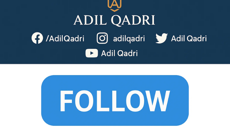 Follow Adil Qadri on Social Media