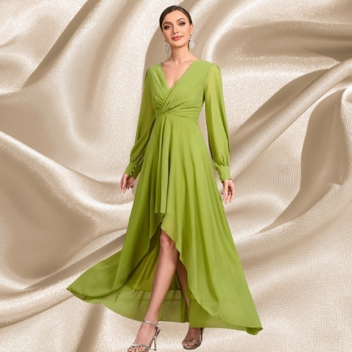 Draped A-line Dress