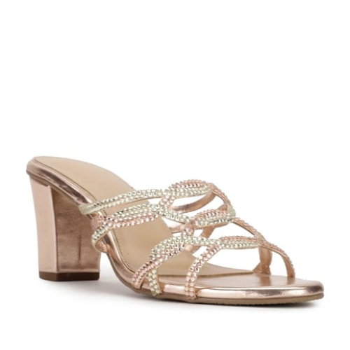 Marie Claire Pink Ethnic Sandals