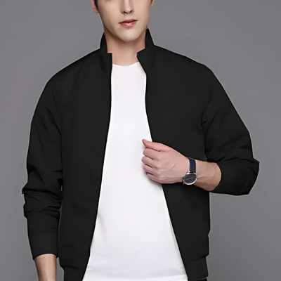 FREAKS Men Solid Bomber Jacket