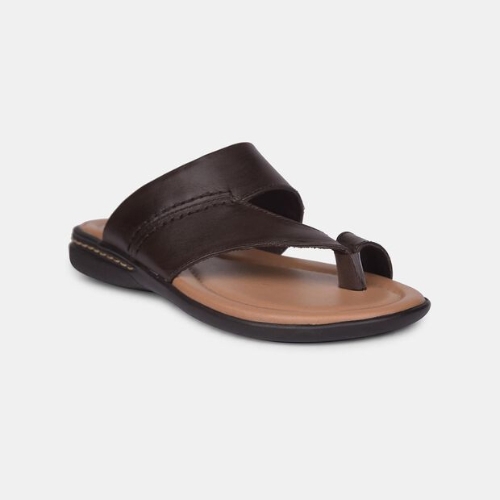 Bata Dark Brown Chappal for Men