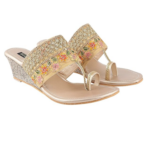 Shoetopia Woven Wedges Heels 